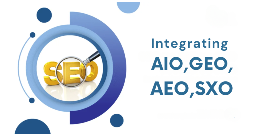 Integrating AIO, AEO, GEO & SXO